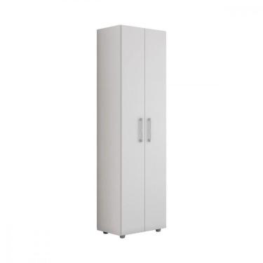 Imagem de Armário Multiuso 2 Portas 4 Prateleiras Beatriz Ajl Móveis Branco