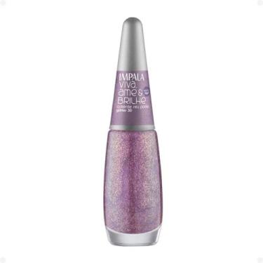 Imagem de Esmalte Glitter 3D Impala Viva, Ame e Brilhe Ostente seu Poder 7,5ml