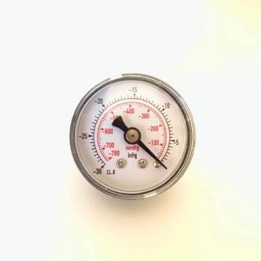 Imagem de Vacuômetro horizontal - diam.40mm (1.1/2 ) com escala de -30 inHg x -7