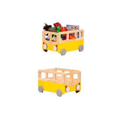 Imagem de Kit Caixas De Brinquedos Kombinha, Guarda Brinquedos, Livros - Curumim