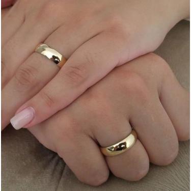 Imagem de Alianças Casal Noivado e Casamento Ouro 18 Kilates