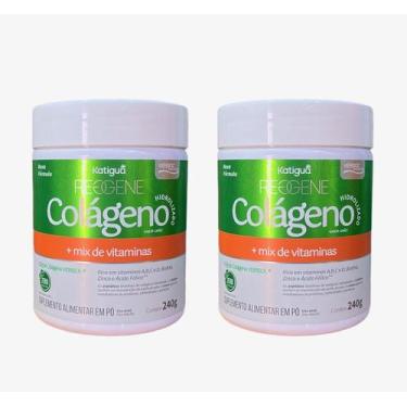 Imagem de Kit 2 Colágeno Hidrolisado  Verisol Mix De Vitaminas 240g Katigua