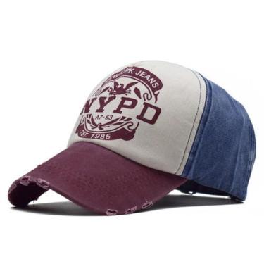 Imagem de Boné Esportivo Aba Curva Unissex com Fechamento Regulável - SWG, Azul,