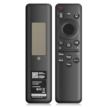 Imagem de Controle remoto de voz solar BN59-01432A para controle remoto de TV Samsung com célula solar recarregável por Bluetooth, compatível com TVs Samsung Neo QLED S90D Smart 8K HDR Ultra HD, modelo