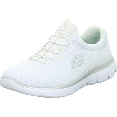Imagem de Skechers Tênis feminino Summits, Branco/Prata, 38
