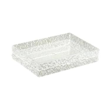 Imagem de ＫＬＫＣＭＳ Sashimi Bandeja de Sushi de Gelo de Servir Mesa de Café Organizador de Gelo Serve Bandeja de Servir de Bandeja de Servir para Lanches de Queijo, L