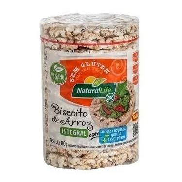 Imagem de BISCOITO DE ARROZ GRANDE LINHACA DOURADA S/GLUTEN KODILAR 80g