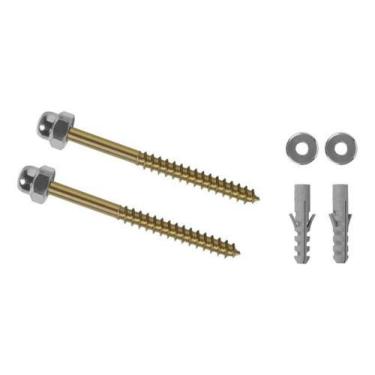 Imagem de Kit 06 Parafusos Bucha 10mm Vaso Sanitário / Tanque - ATOPY