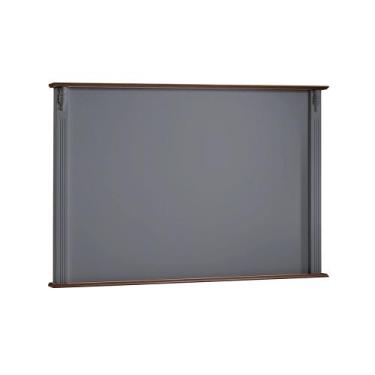 Imagem de Painel de TV para Sala 120cm Clássico 50506 Linz Móveis, Cinza/Imbuia 