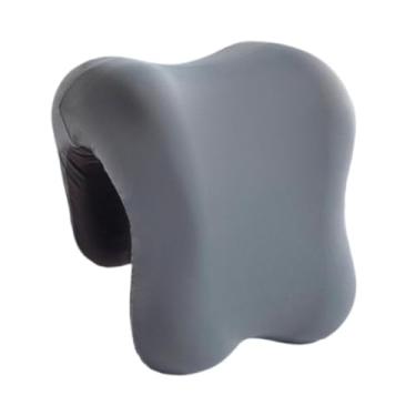 Imagem de Zialofi Descanso do encosto de cabeça do pescoço, descanso da pausa para o almoço, descanso do apoio do pescoço da espuma da memória da cadeira do escritório, Cinza