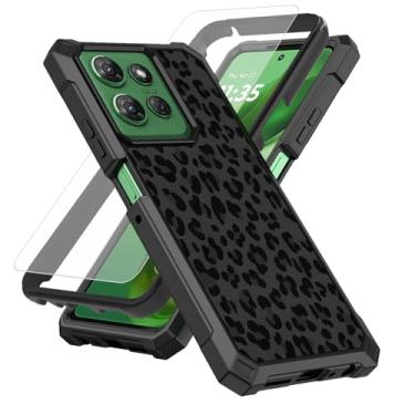 Imagem de SDDFRHGH Capa para celular Motorola Moto G Stylus 5G 2025 com protetor de tela (vidro temperado), proteção contra quedas de TPU (poliuretano termoplástico), proteção contra quedas de 6,7 polegadas