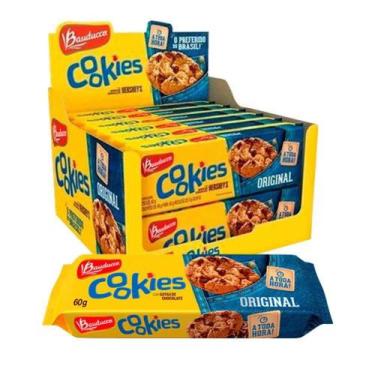 Imagem de Biscoito Bolacha 12 Pacs Bauducco Cookie Gotas Chocolate 60G