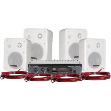 Imagem de Kit Som Ambiente Ambience 4000 Od V2 Branco Hayonik