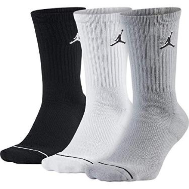 Imagem de Nike Meias unissex Jordan Jumpman (pacote com 3)