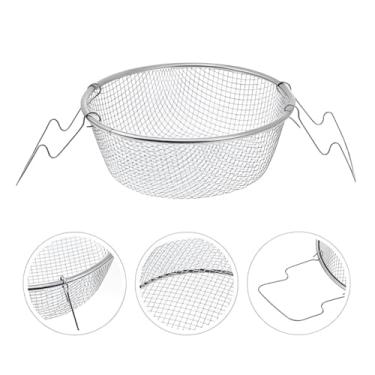 Imagem de Cesto para Fritura em Aço Inox, 20cm de Diâmetro, 8cm de Altura, Alça Ergonômica