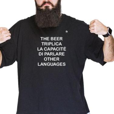 Imagem de Camiseta the beer triplica la capacite di parlare languages - Zé Zoeir