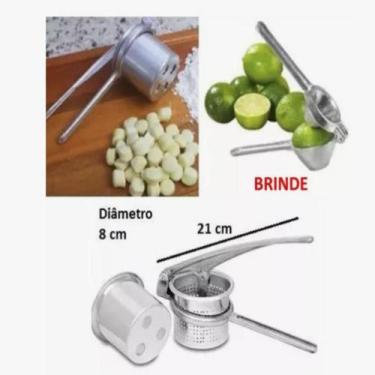 Imagem de 1 Espremedor Amassador Batata C/ Nhoqueira + Espremedor de Limão - JSA