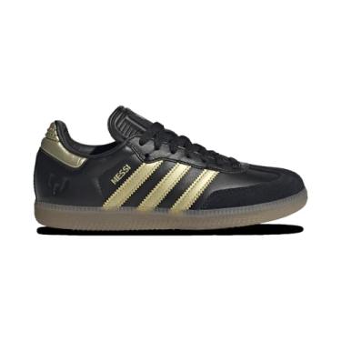 Imagem de adidas Samba Messi Tênis de futebol juvenil, Preto, 18