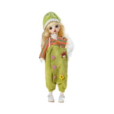 Imagem de Conjunto De Roupas De Boneca Bjd De 30cm, Vestido De Menina, Maquiagem