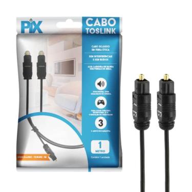 Imagem de Cabo Óptico Digital Toslink Home Theater 1 Metros - PIX