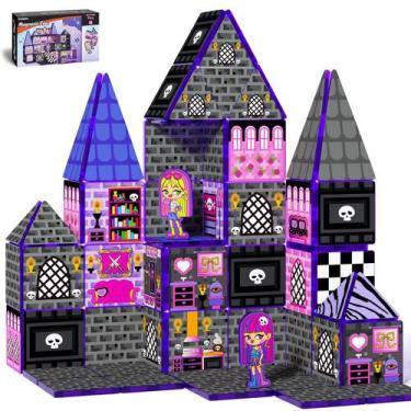 Imagem de Blocos magnéticos Doll House Building Toys GoBidex 40 unidades