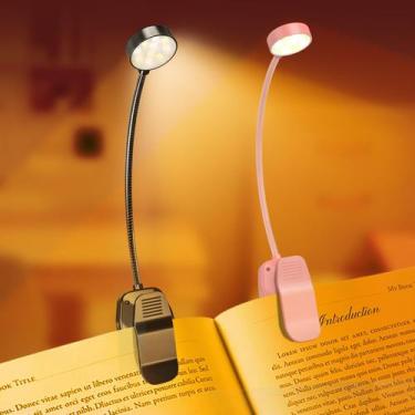 Imagem de Luz de leitura de livros recarregável KTEBO 10 LED 30+ Hours