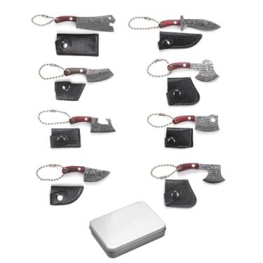 Imagem de Generic Conjunto De Mini Facas, Pequeno Com Bainha, Canivetes Para Colecionadores, Presentes E Abridor Embalagens, Cortador Caixa (8)