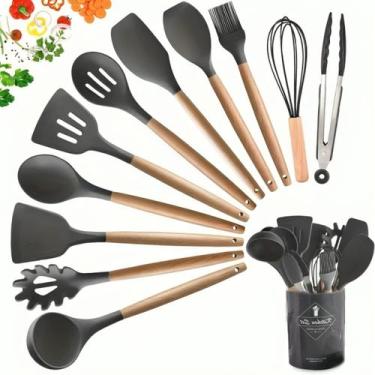 Imagem de Kit 12 Utensílios Cozinha Premium Silicone Para Revenda - Hapes Utensí