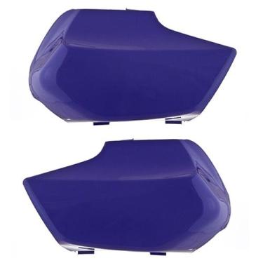 Imagem de Capa De Bengala Cromo Forte Moto Honda Biz 100 1998 À 2005, AZUL IGUAS