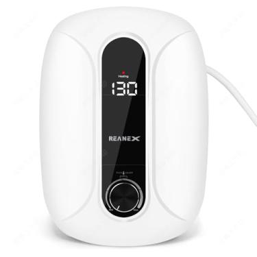 Imagem de Aquecedor de água elétrico instantâneo sem tanque 220/240 V, REANEX pequeno aquecedor de água inteligente automodulável sem perdas em espera, chuveiro doméstico de cozinha embaixo da pia, saída de