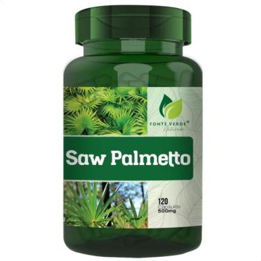 Imagem de Saw Palmetto 100% Natural 120 Cáps 500mg - Fonte Verde