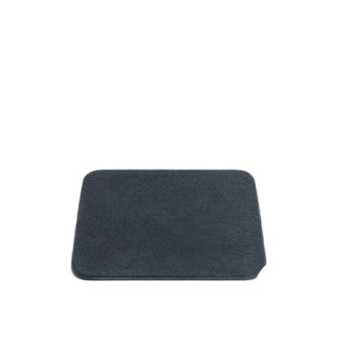 Imagem de Jogo de Tapetes para Banheiro 3 Peças - Algodão Pelúcia Super Macio e Antiderrapante | Conjunto com 2 Tapetes e 1 Capacho | Cores: Rosa, Preto, Branco, Marfim, Cinza (KIT 2 CAPACHO AZUL (2 PEÇA))