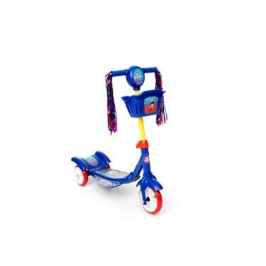 Imagem de Patinete Infantil Turma Da Aventura Azul Com Led e Fitas Unitoys Brinq