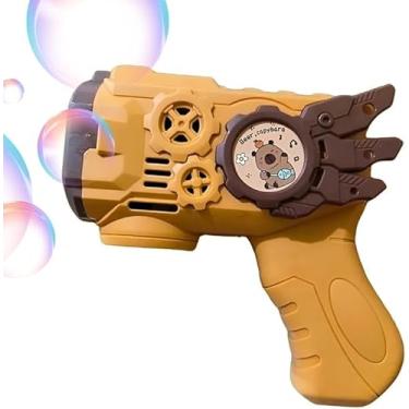 Imagem de Brinquedo Lança Bolha De Sabão Capivara Pistola Bazuca Com Luz Led Maquina Bolha De Sabão Automática
