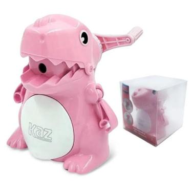 Imagem de Apontador de Mesa Manual Dinossauro Rosa - KZ229RS - Kaz
