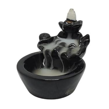 Imagem de Incensário Cascata Vaso e Flor de Lótus