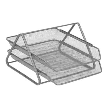 Imagem de Organizador Mesa Escritório 2 Bandejas Papel A4 Documentos