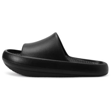 Imagem de KUKTO Sandálias ortopédicas femininas de recuperação com suporte de arco, bico aberto, alívio da dor, sapatos de salto negativo, sola grossa acolchoada para inclinação pélvica anterior, fascite