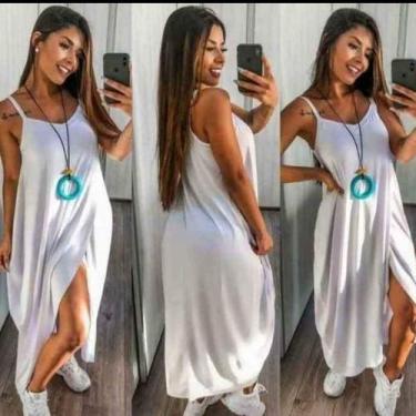 Imagem de Vestido Saruel envelope  sem  bolso - Neide modas, Branco, M