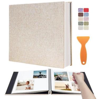 Imagem de Álbum de fotos magnético, álbum de recortes, HoneyTolly Large Beige