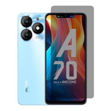 Imagem de Pelicula Proteção Privativa Resistente Compatível Itel A70 - Distribui