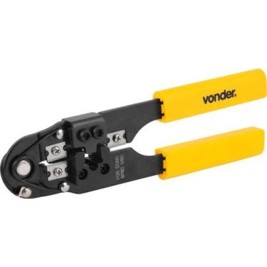 Imagem de Alicate Crimpador RJ45 200mm Aço Carbono AC-045 Vonder