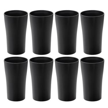 Imagem de SANLUNS Copos premium de palha de trigo inquebráveis – Conjunto de 8 copos alternativos para copos de plástico inquebráveis, fáceis de limpar e reutilizáveis, seguros para lava-louças, copos de água