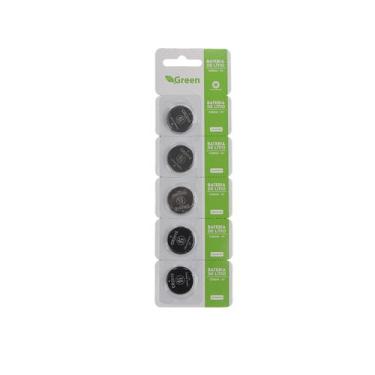 Imagem de Pilha Moeda Original Cartela Com 5 Bateria Cr 2016 3v Li - GREEN, 5