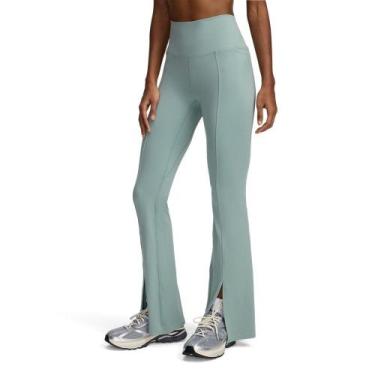 Imagem de Calça Flare de Treino Under Armour Meridian Kick Feminina, Verde, M