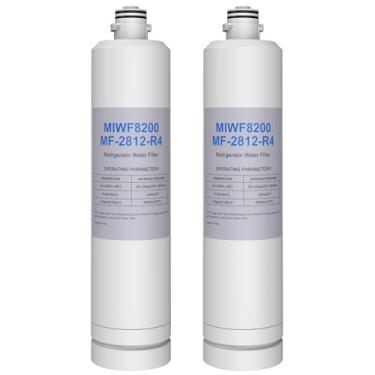Imagem de Filtro de água MIWF8200 compatível com geladeira Midea MIWF8200/MF-2812-R4, Midea MRF29D3AST, MRF29D6AST, MRF29D2AST, MRF29D9BST (pacote com 2)