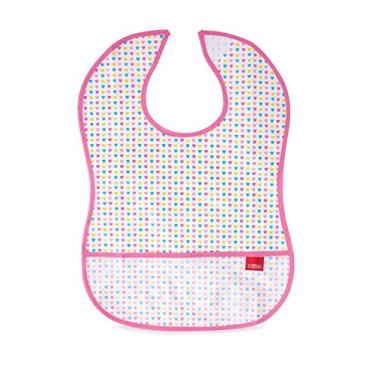 Imagem de Nûby, Babador Impermeável Com Porta Migalhas Rosa