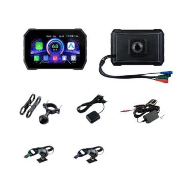 Imagem de Tela De Navegação GPS Portátil Para Motocicleta De 5 Polegadas Com Car