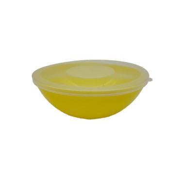 Imagem de Pote Redondo Com Tampa Marmita Sobremesa 600 Ml Amarelo