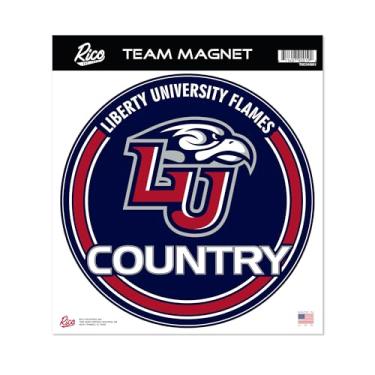 Imagem de Rico Industries NCAA Liberty Flames Padrão 20 cm Ímã redondo